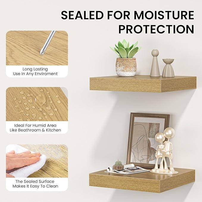Square Floating Shelves for Wall, 8