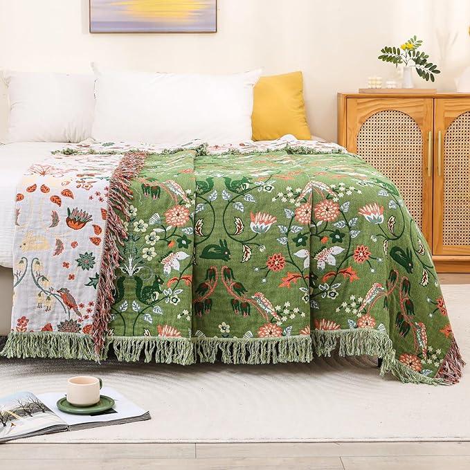 Boho Throw Blanket 80