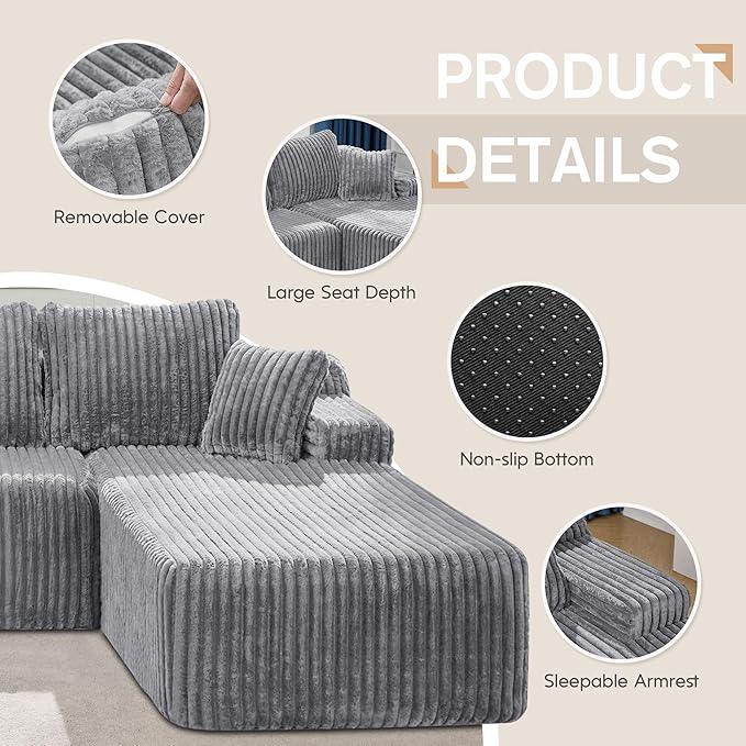 Hobestluk Modular Sectional Sofa Couches 108