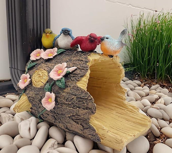 Bird Gutter Downspout Statue, Splash Block, Eco-Friendly Resin Decorative Gutter Extension Downspout, 3x4 Inch Gutter Extender Diverter, Rain Gutter Guard & Noise Dampener, Ideal Outdoor Gift