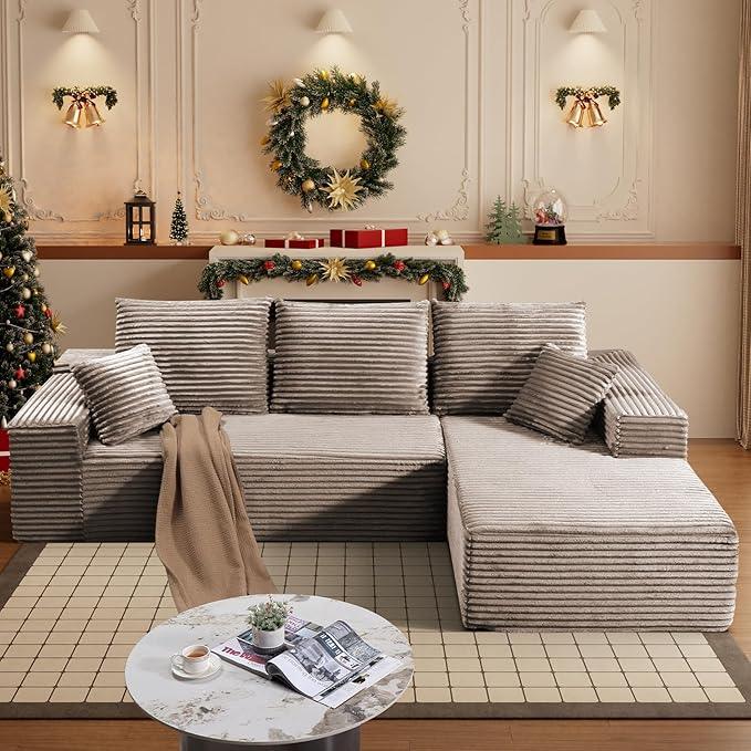HYJT H&K Modular Sectional Sofa Cloud Couch, 107