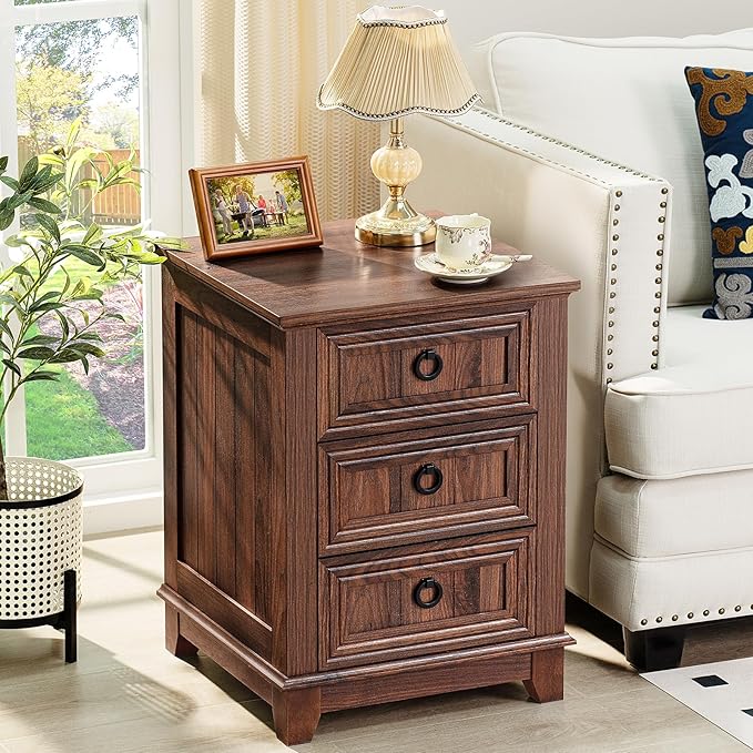 Farmhouse Night Stand Set of 2, 18