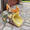 Squirrel Statues Gutter Downspout Extension Statues Garden Decoration,Resin Statue Outdoor Decor,Animal Downspout Diverter,Decorative Gutter Extension,3