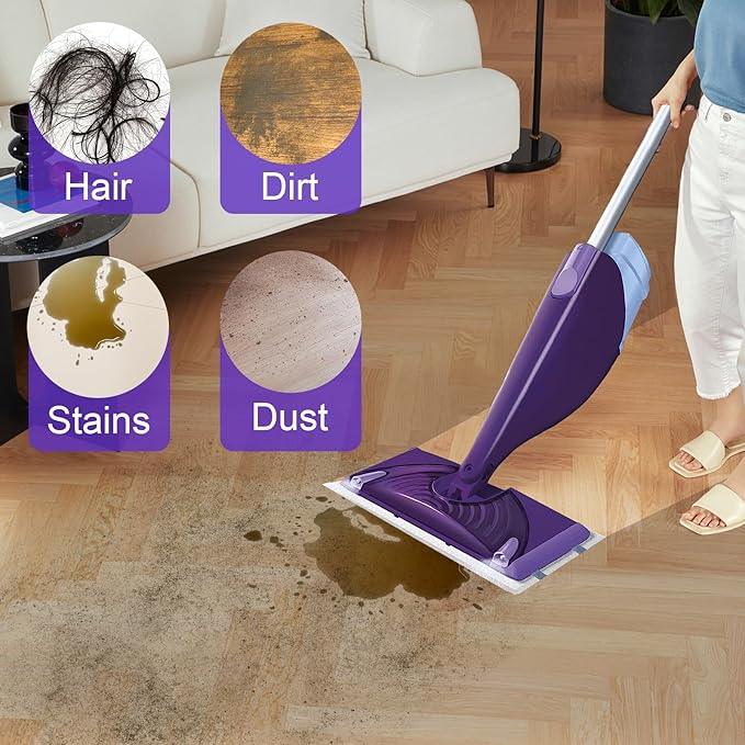 Mopping Pad Refill for Wet Jet Mop, Disposable Multi Surface Wetjet Hardwood Floor Cleaner Spray Mop Pads Refills, Thickness & Absorbent (120)