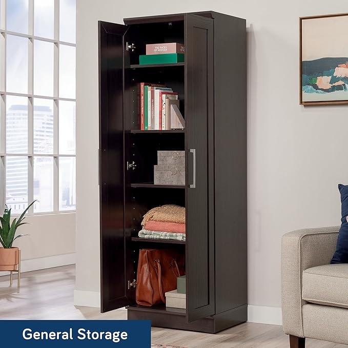 Sauder HomePlus Kitchen Pantry Storage Cabinet with Adjustable Shelves, Laundry Bathroom, L: 23.31