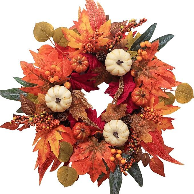Fall Wreaths for Front Door, DECSPAS 21