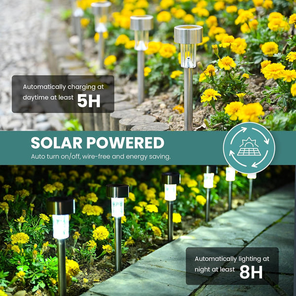 24 Pack Solpex Led Solar Outdoor Lights Pathway
