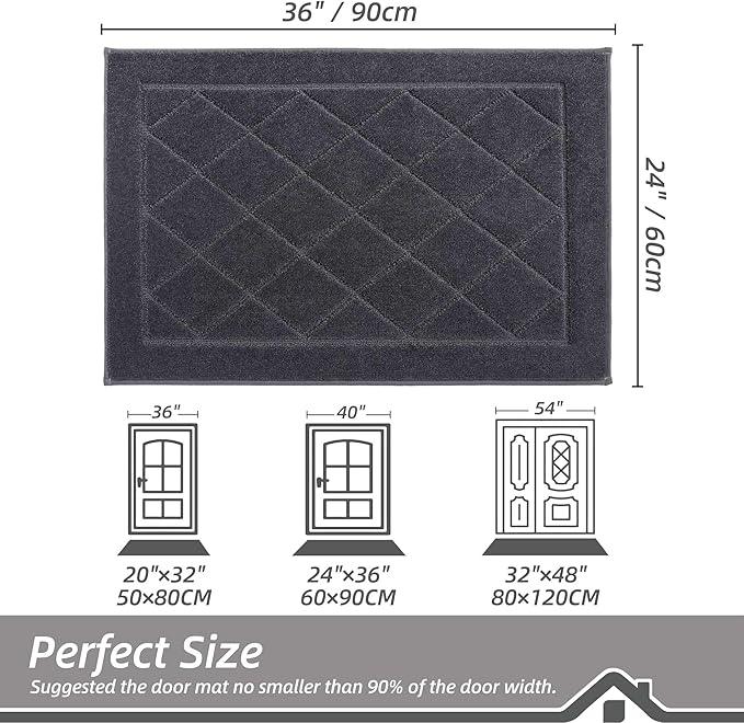 BEQHAUSE Dirt Trapper Door Mat 24