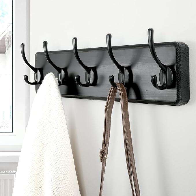 Dseap Coat Rack Wall Mount: Modern, Patented, Heavy-Duty, 17.4