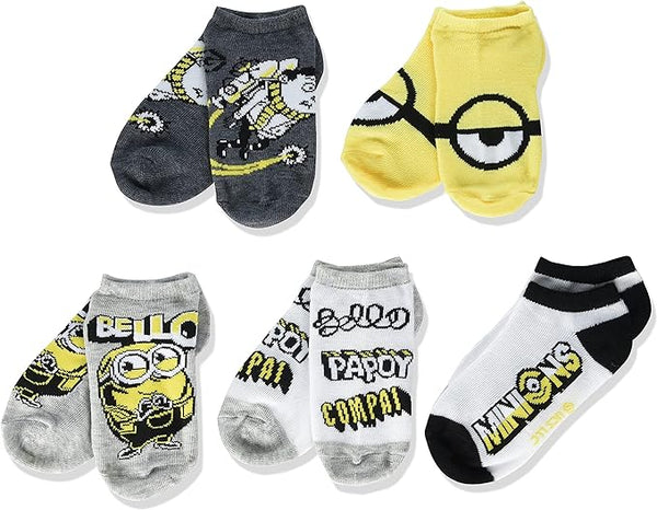 20-Pairs Licensed Assorted Kids' No-Show Socks