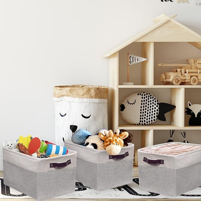 SIMPLE HOUSEWARE Large Fabric Storage Bin, 15