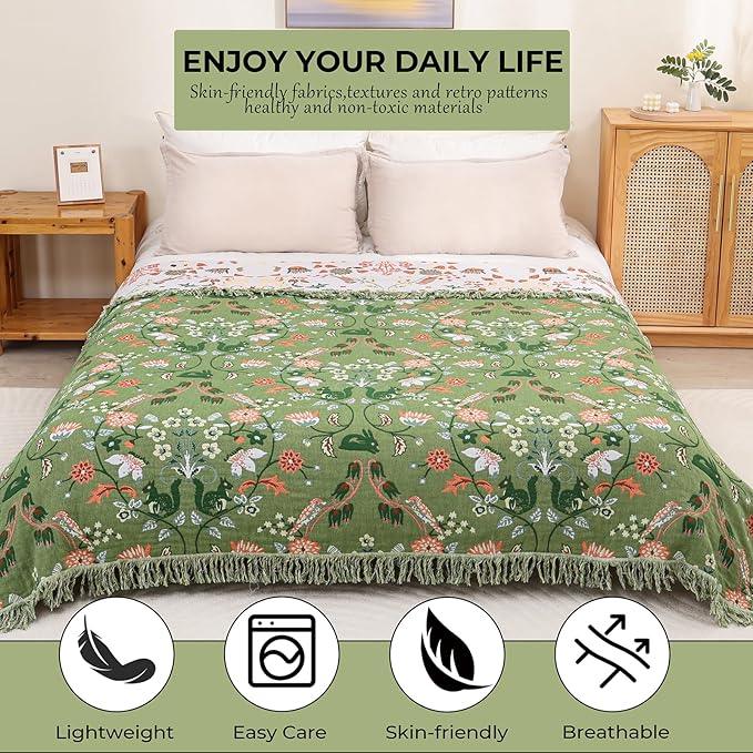Boho Throw Blanket 80