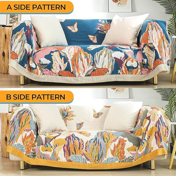 Boho Large Throw Blanket for Bed Couch 60