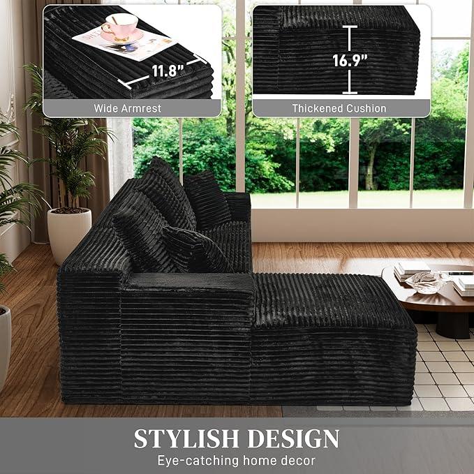 Modular Sectional Sofa Cloud Sectional Couch, 107
