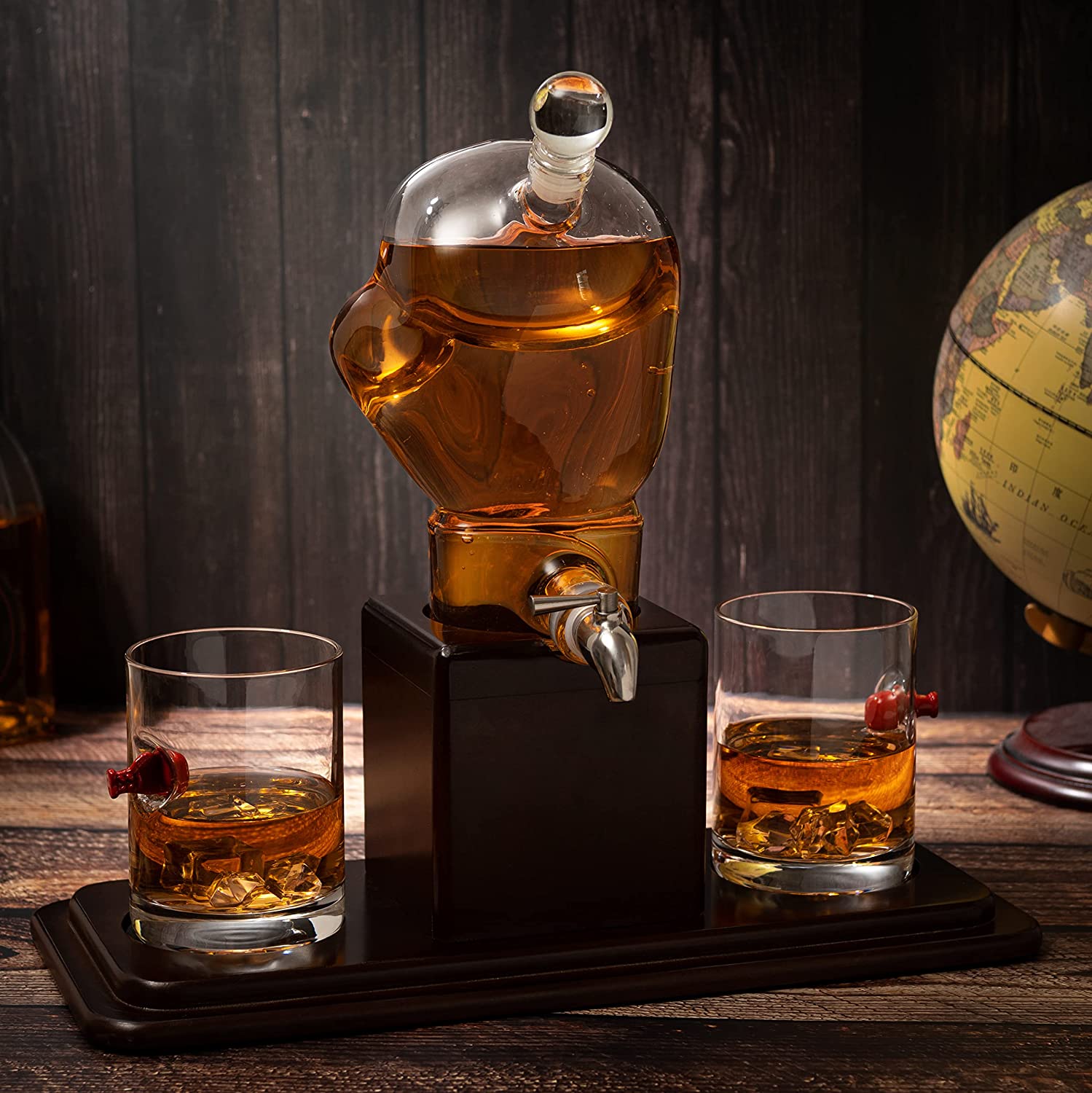 Boxing Glove Wine & Whiskey Decanter Set 750Ml 13