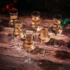 The Wine Savant Crystal Set of 6 Grappa Glasses 3oz Post Dinner Drinks, Italian Tulip Shape, Tasting Glasses, Perfect For Nosing and Sipping, Glasses for Absinthe, Aperol, Sherry, Aperitif, Scotch