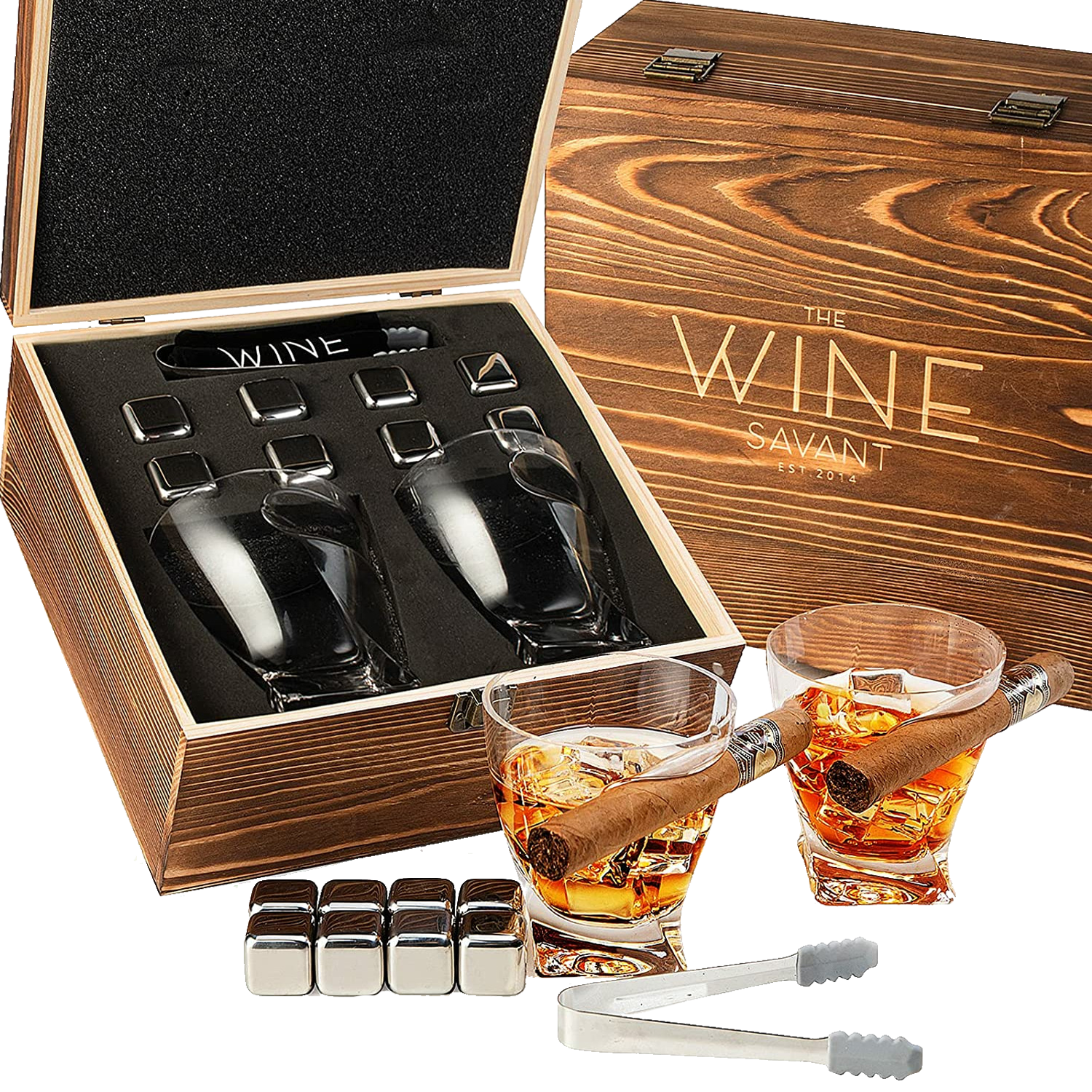The Wine Savant Luxurious Cigar Glasses - Set of 2