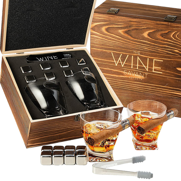 The Wine Savant Luxurious Cigar Glasses - Set of 2