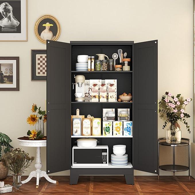 White Metal Storage Cabinet, 61