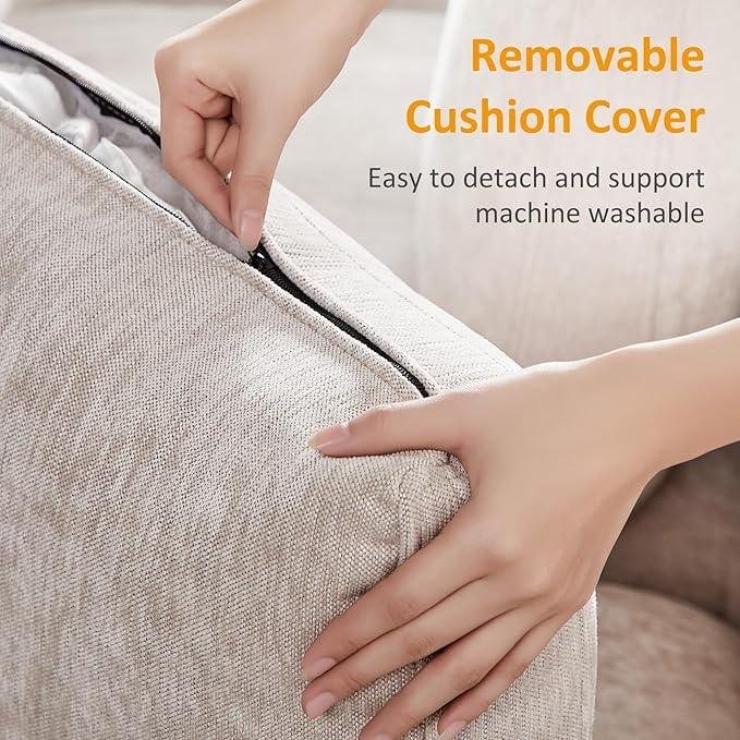 Modular Sectional Sofa, Convertible Couch Modular Sofa Without Ottoman, Sectional Sofas for Living Room Small Apartments