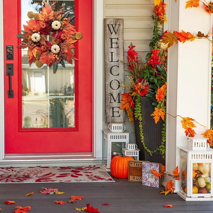 Fall Wreaths for Front Door, DECSPAS 21