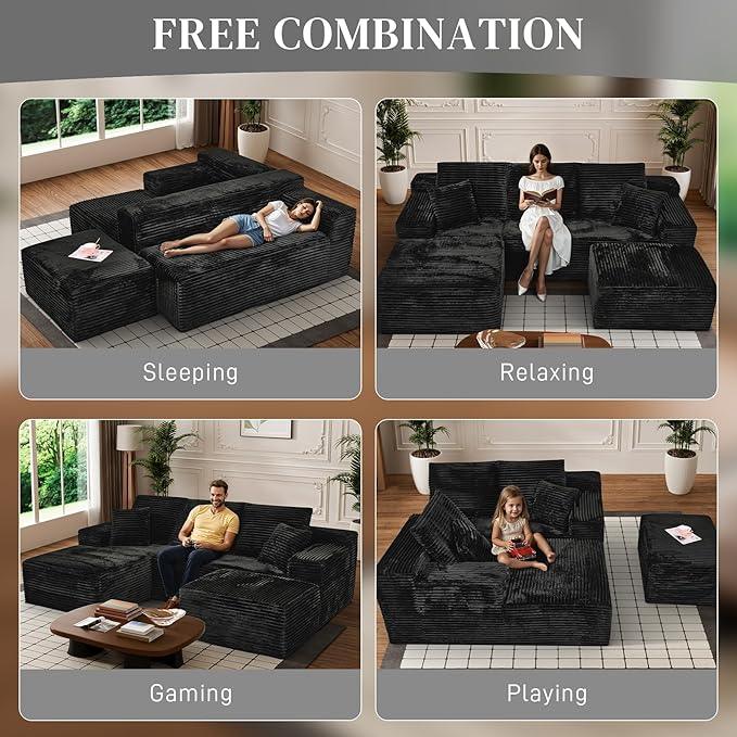 Modular Sectional Sofa Cloud Sectional Couch, 107