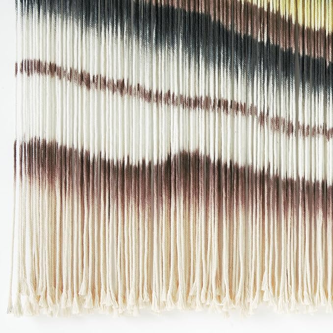 Macrame Wall Hanging Boho Chic Wall Art Macrame Wall Decor Fiber Yarn Tapestry Dip-Dye Living Room Home Bedroom Wall Decor 57