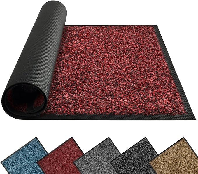 Mibao Front Door Mat, Dirt Trapper Welcome Mat for Outdoor Indoor, Non-Slip Waterproof Doormat, Durable Machine Washable Low Profile Entry Rug for Back Door Outside Patio Porch, 72