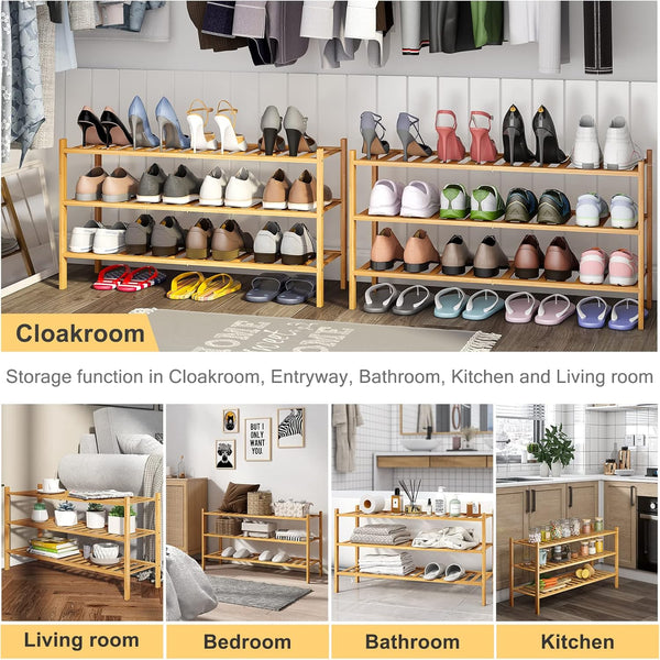 Bamboo Shoe Rack