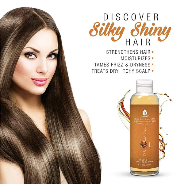 100% Pure & Natural Golden Jojoba Oil 6 Oz - Gifts for You 'n Me
