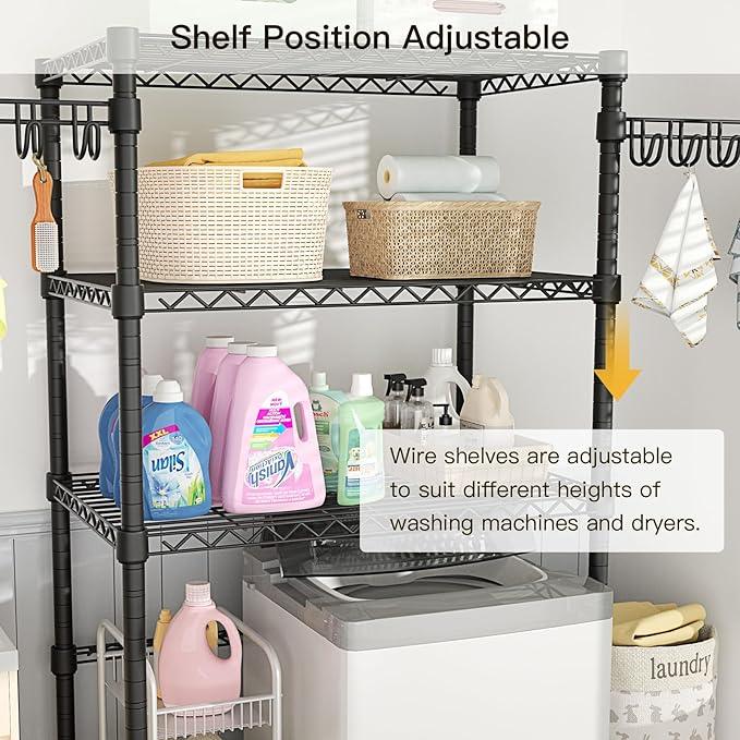 Ulif U8 Laundry Room Storage Organizer, Over The Washer and Dryer Storage Shelves for Laundry Organization, 35