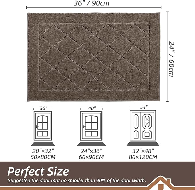 BEQHAUSE Dirt Trapper Door Mat 24