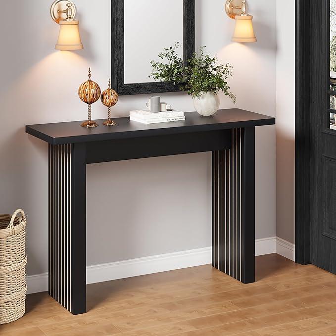 AVZEAR Mid Century Narrow Entryway Console Table, 43.3
