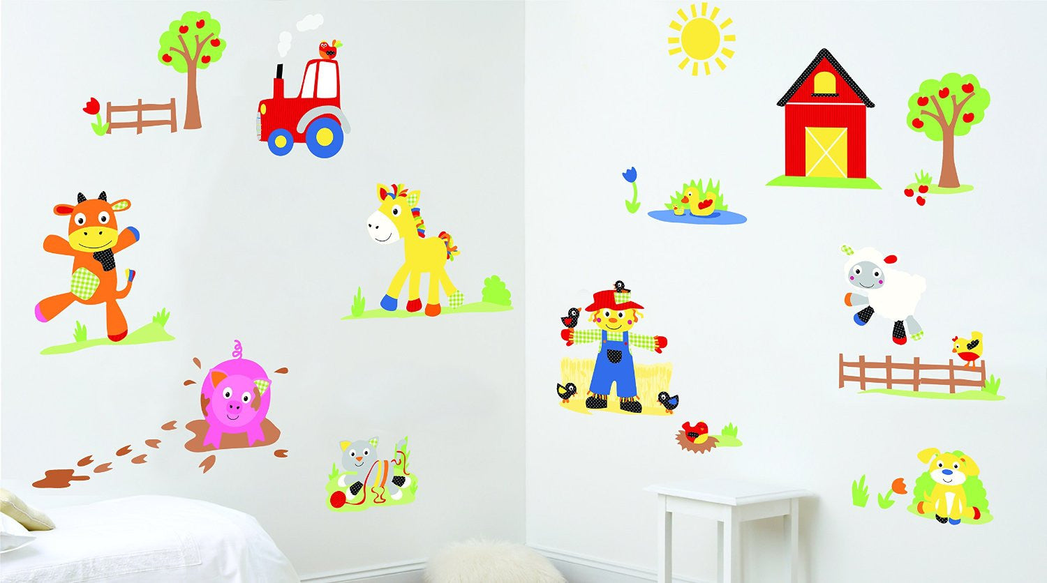 Funberry Farm Animals Wall Decals