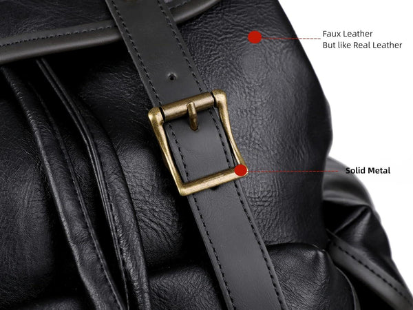 FR Fashion Co. 15.6″ Vegan Leather Laptop Backpack