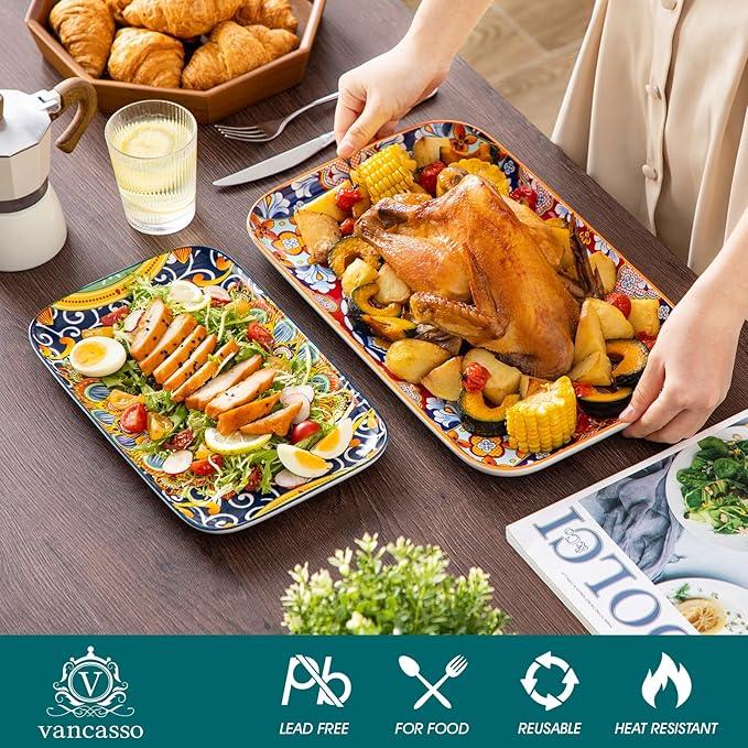 vancasso Serving Platters Set of 3, 16