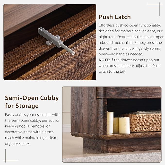 Nightstand with Charging Station, 22