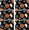 XCHI Boo Spooky Ghost Pumpkin Halloween Cloth Placemats Set of 6 Table Mats Table Decorations 12x18 Inch