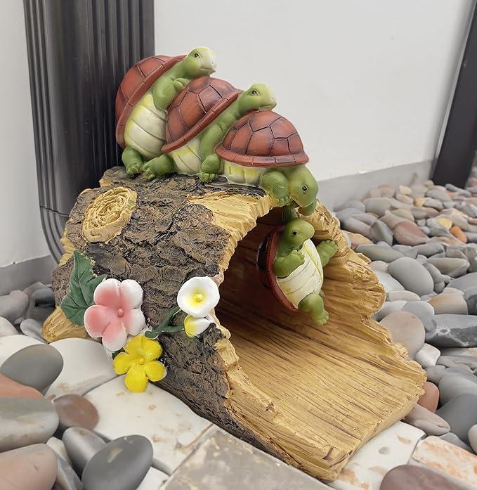 Funny Turtle Gutter Downspout Extender Statue, Garden Ornament, Decorative Gutter Extension Downspout, Perfect Rain Diverter for 3