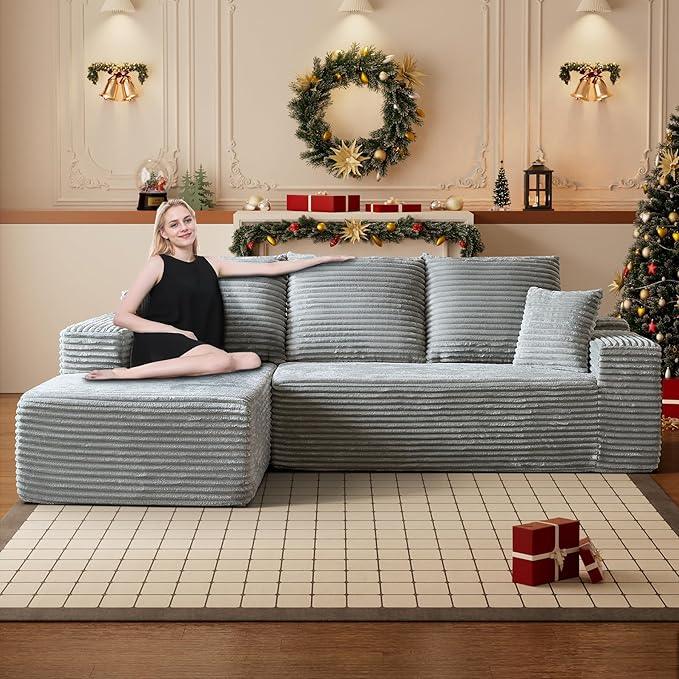 HYJT-H&K Modular Sectional Sofa Cloud Couch, 107
