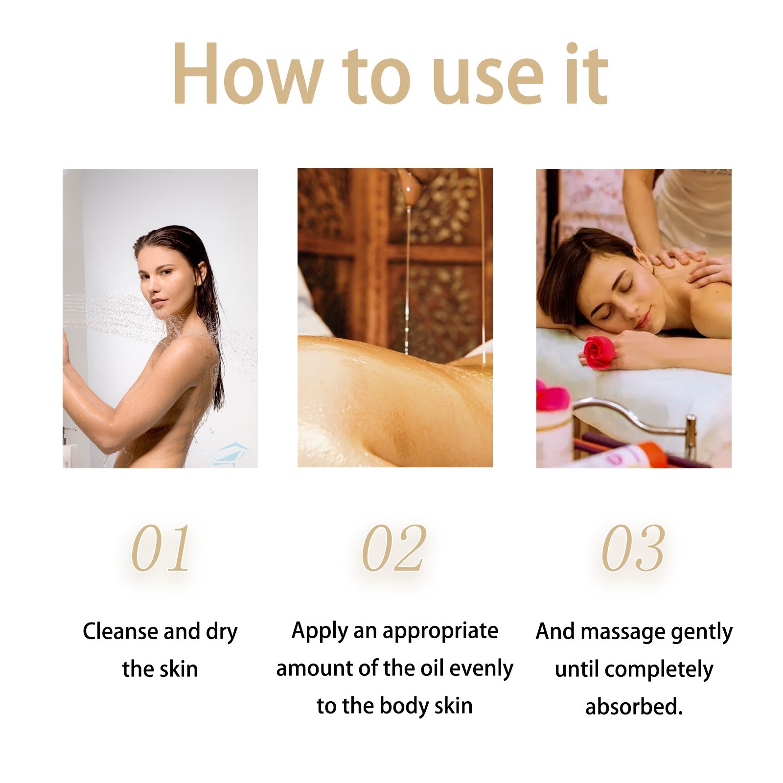 Handcrafted Body Oil, Body Massage Moisturizing Firming And Tender Skin Care Essential Oil