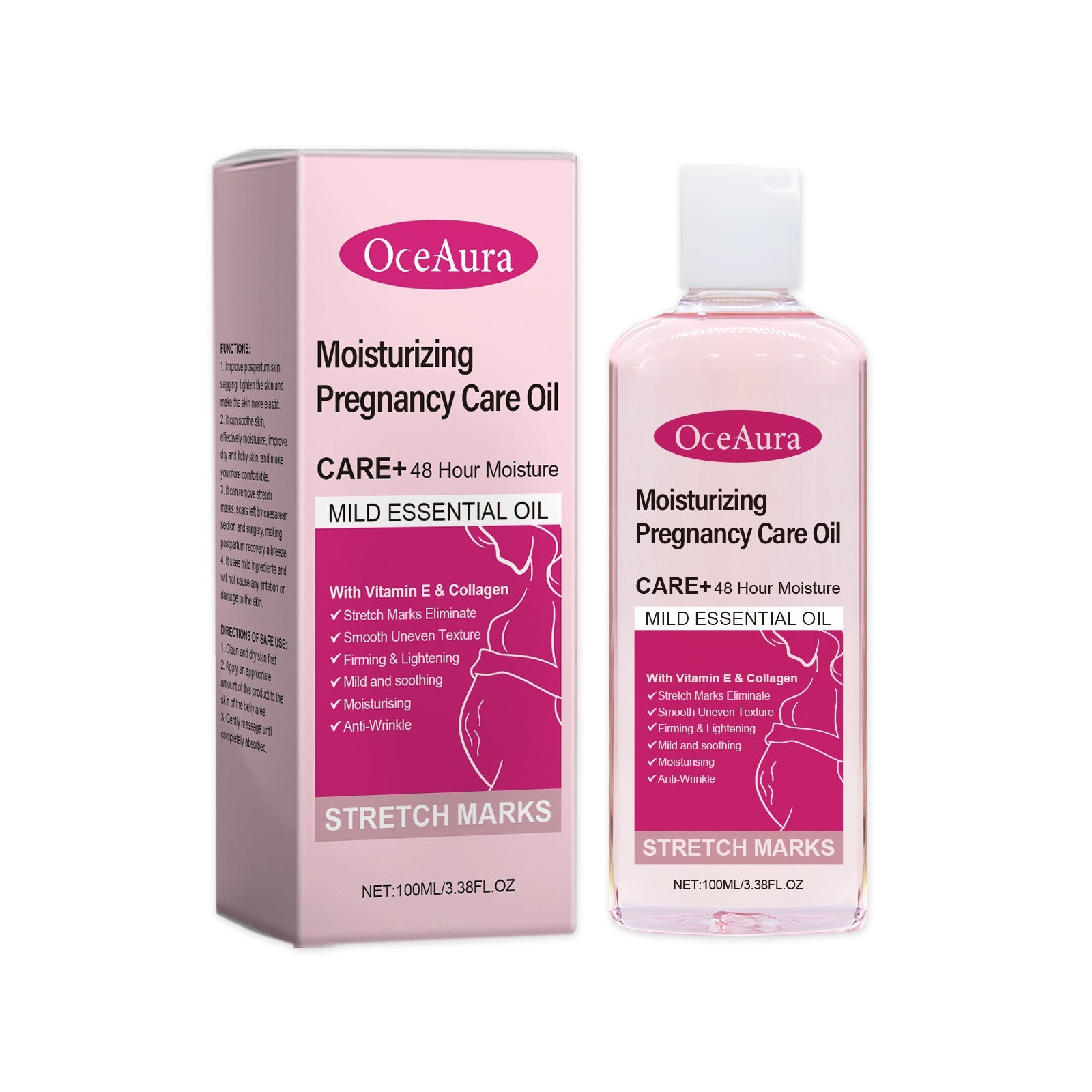 Skin Care Oil Moisturizes Postpartum Skin Fine Lines And Enhances Elasticity With A Moisturizing Cream For The Body