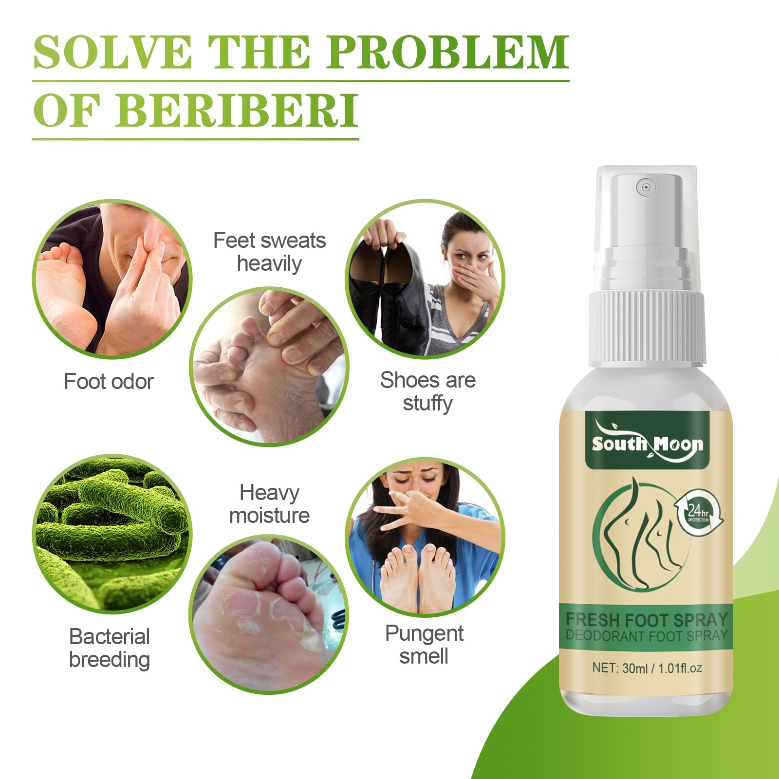 Fresh Foot Spray, Dry Feet Peeling Feet Itchy Moisturizing Skin Fragrance Spray