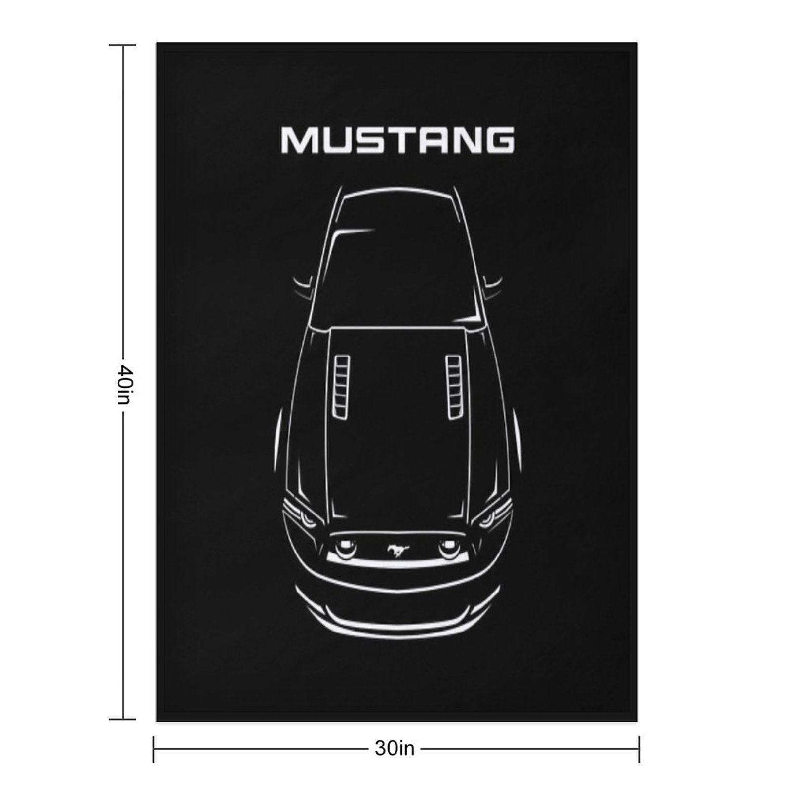 Ford Mustang S197 2013-2014 Throw Blanket