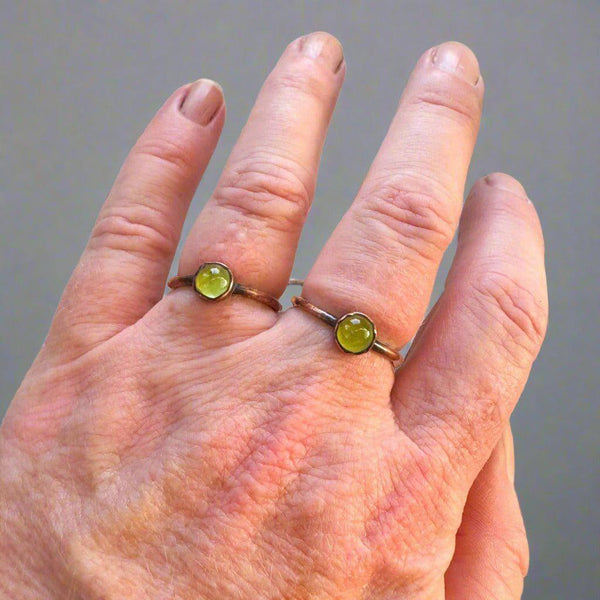 Copper Peridot Ring - A Symbol of Renewal & Joy | By Blackbird & Sage