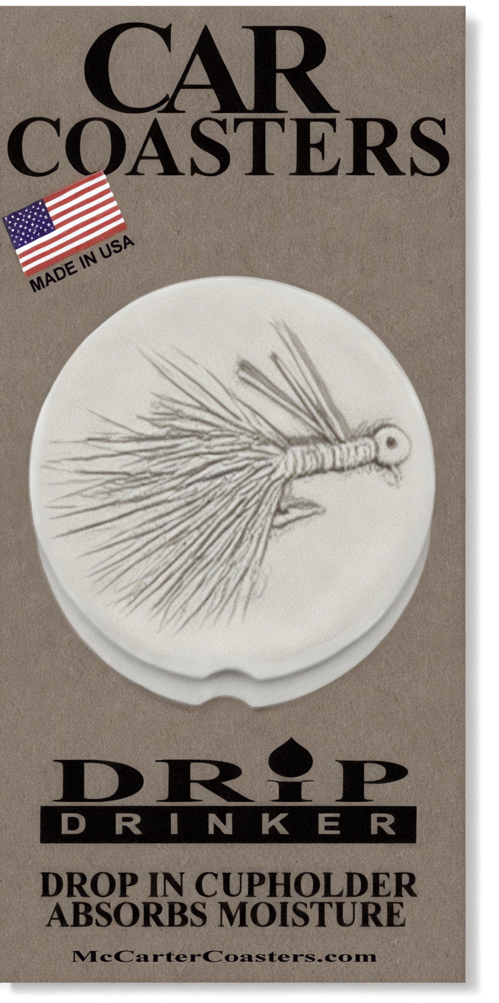 Fly Lure Car Coasters