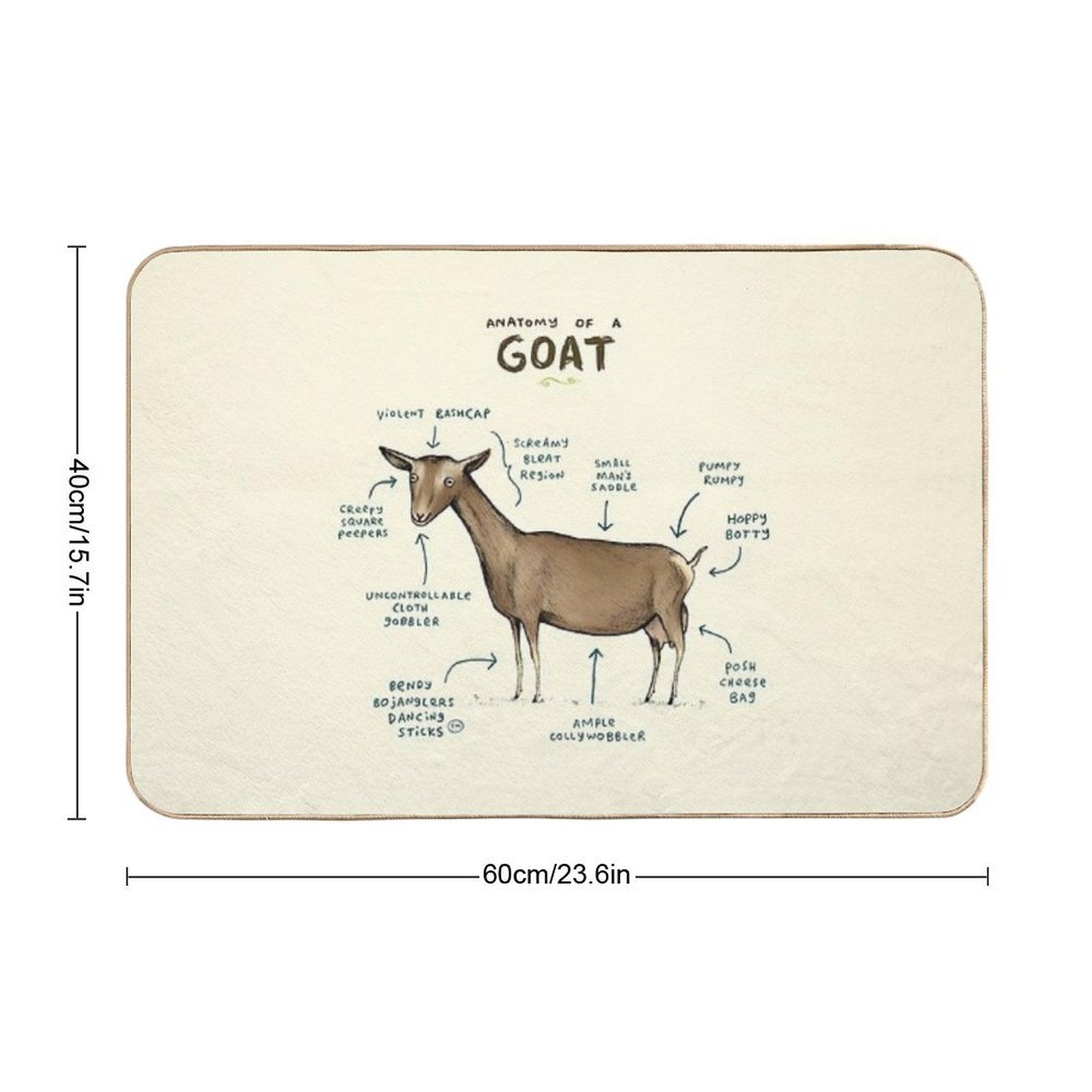 Anatomy of A Goat Bath Mat