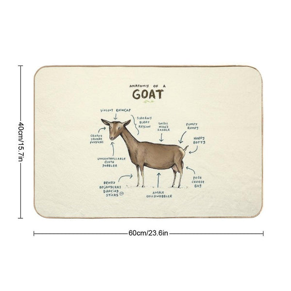 Anatomy of A Goat Bath Mat
