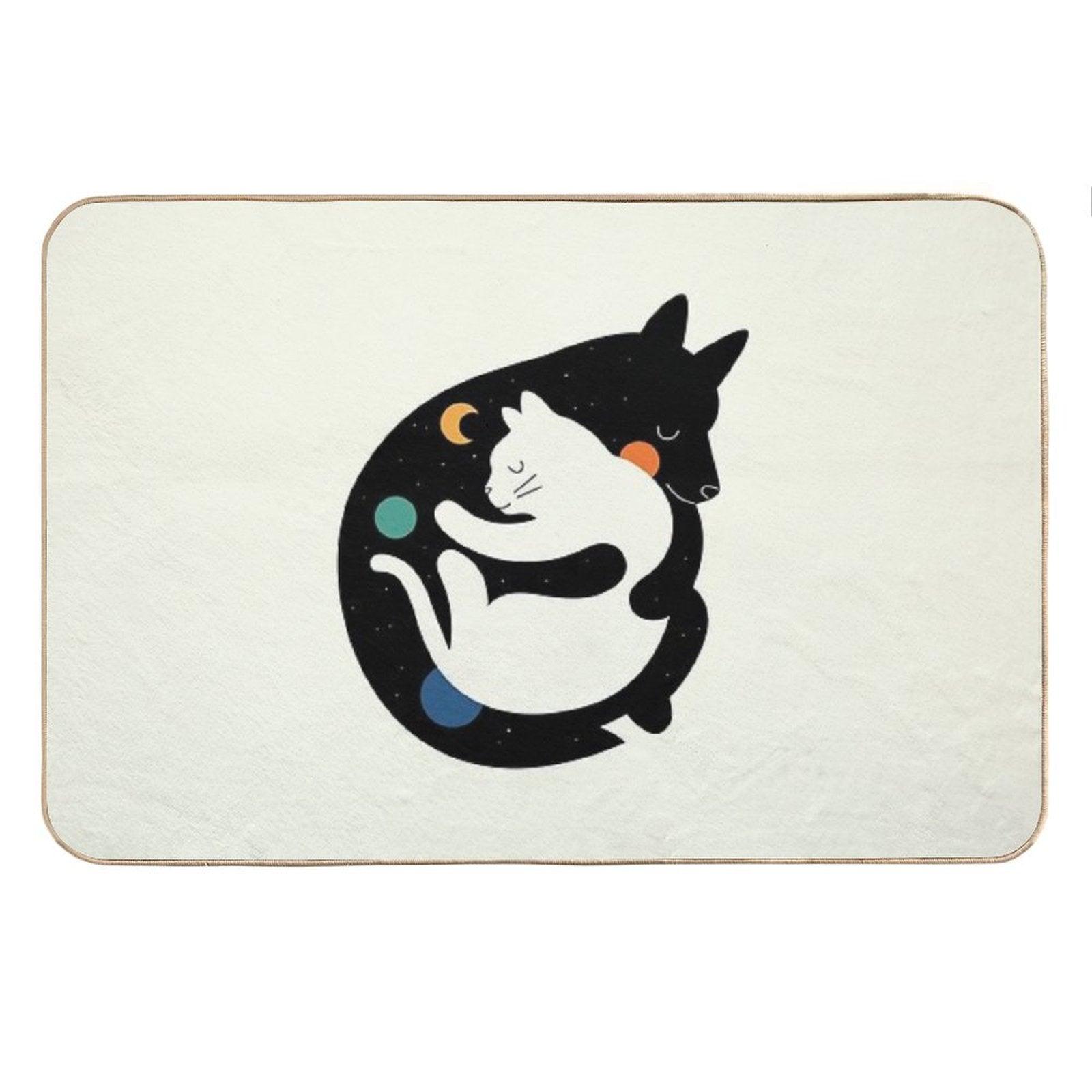 More Hugs Less Fights Bath Mat