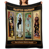 HAUNTED MANSION  Vintage New Orleans Liberty Square Prints. Throw Blanket